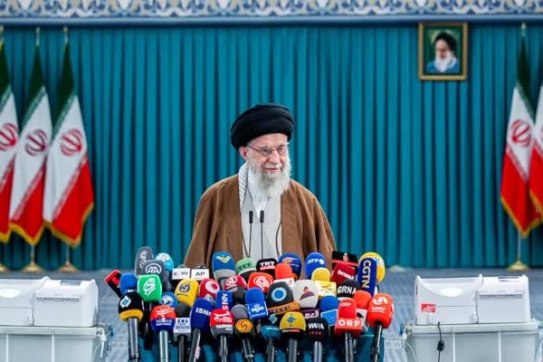 Iran Supreme Leader casts his vote in presidential election 
